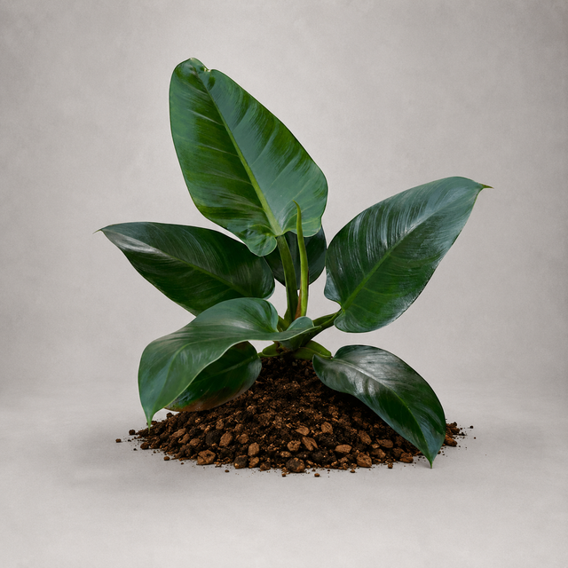 Philodendron 'Imperial Green' als Jungpflanze