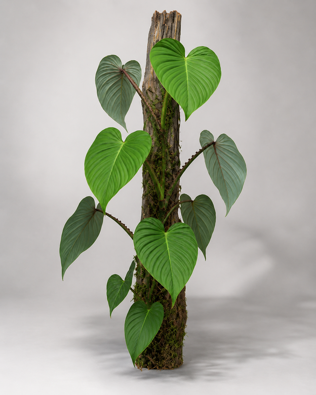 Philodendron alatisulcatum als adulte Kletterpflanze