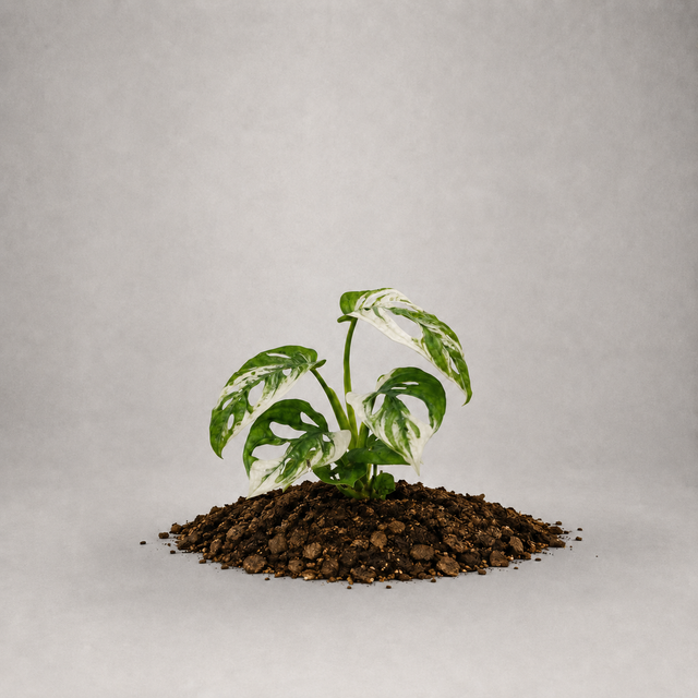 Monstera adansonii 'Variegata' als Jungpflanze