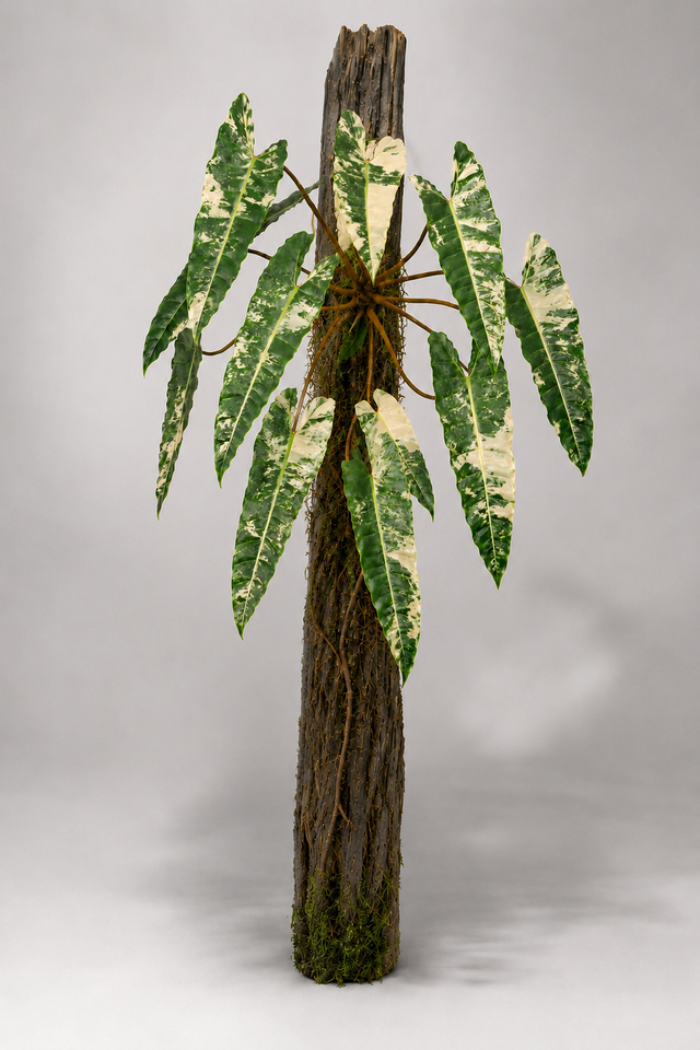 Philodendron billietiae 'Variegata' als adulte panaschierte Pflanze