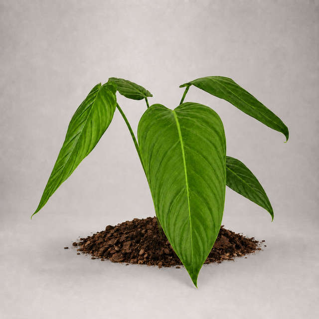 Philodendron gloriosum x asplundii als adulte Hybridpflanze