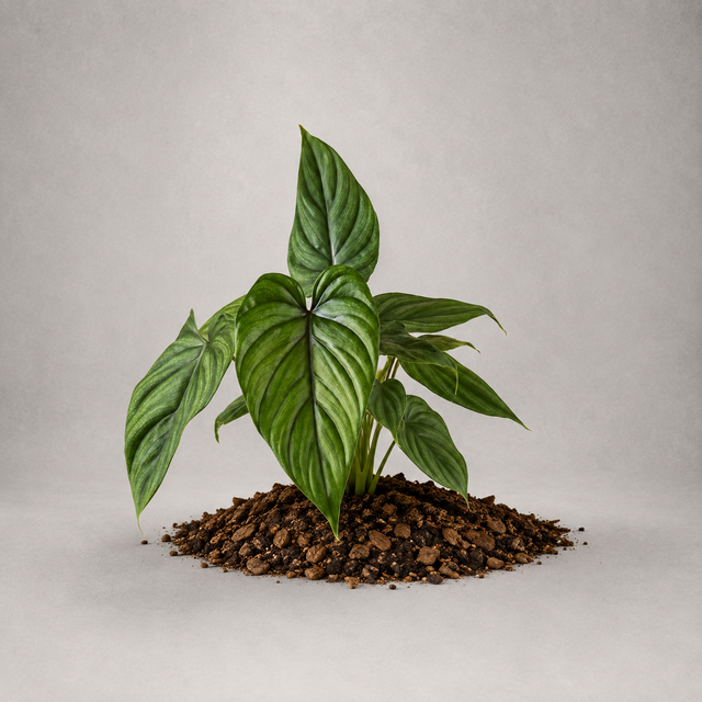 Philodendron plowmanii × pastazanum als Jungpflanze